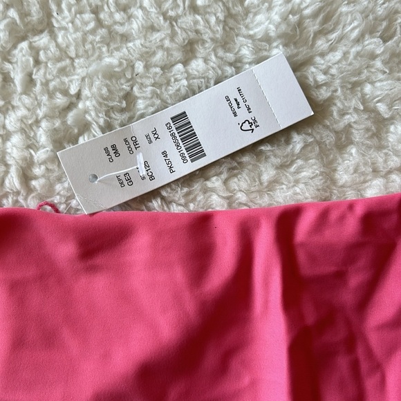 J. Crew Swim Bottom Pink Curved Waist Bikini High Cut Cheeky Size XXL NWT - Picture 3 of 6
